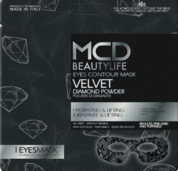 MCD BeautylifeBlack Black Velvet Eye Contour Mask - 2 stk-MCD Beauty Life-Scandinavian Beauty